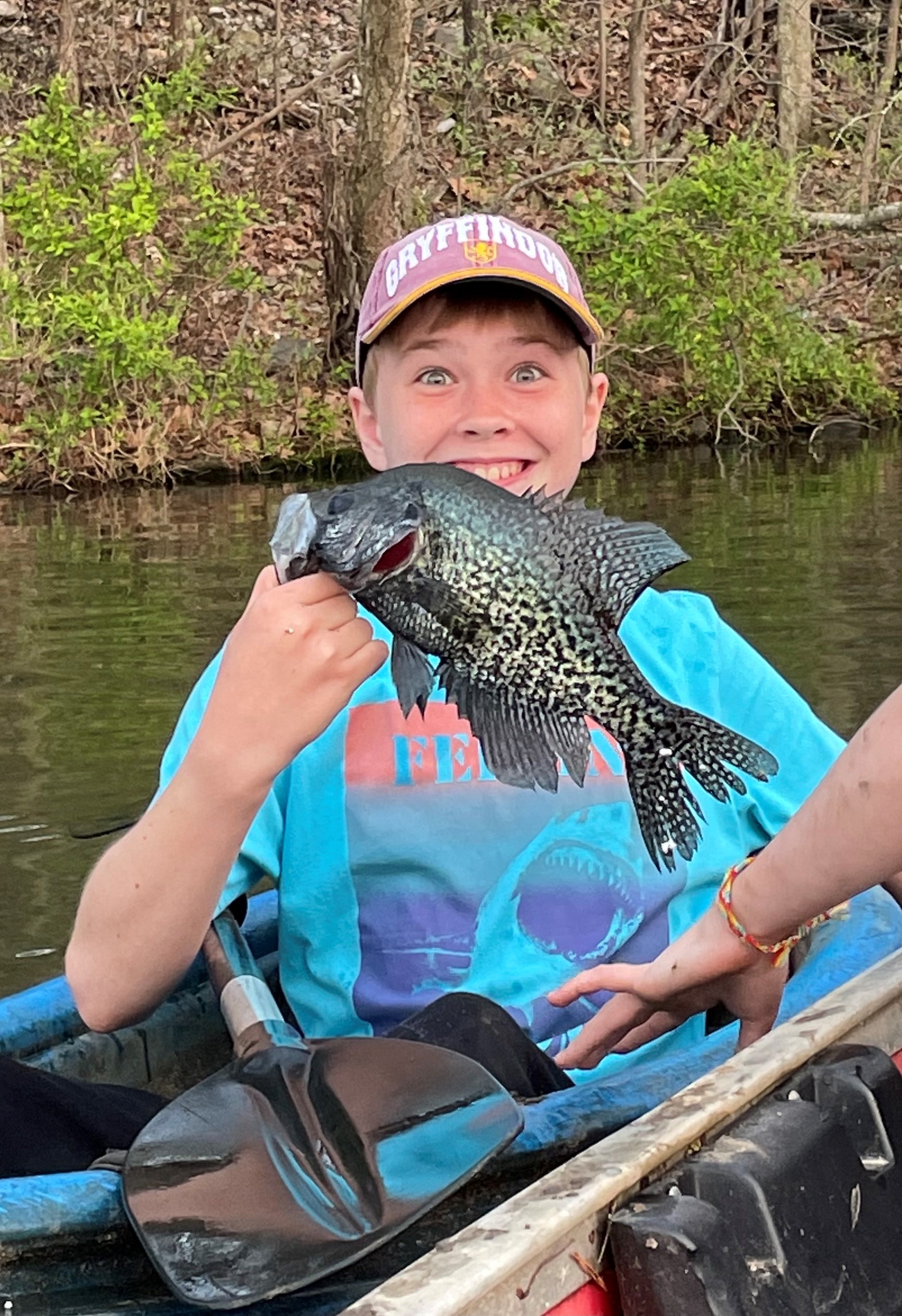 holding up crappie