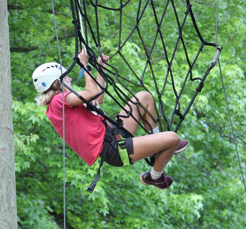 youth on a rope