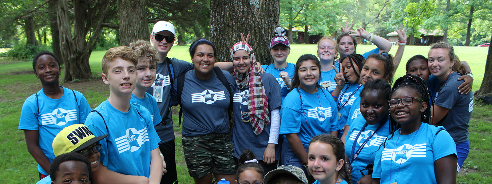 group of people at 4-H camp