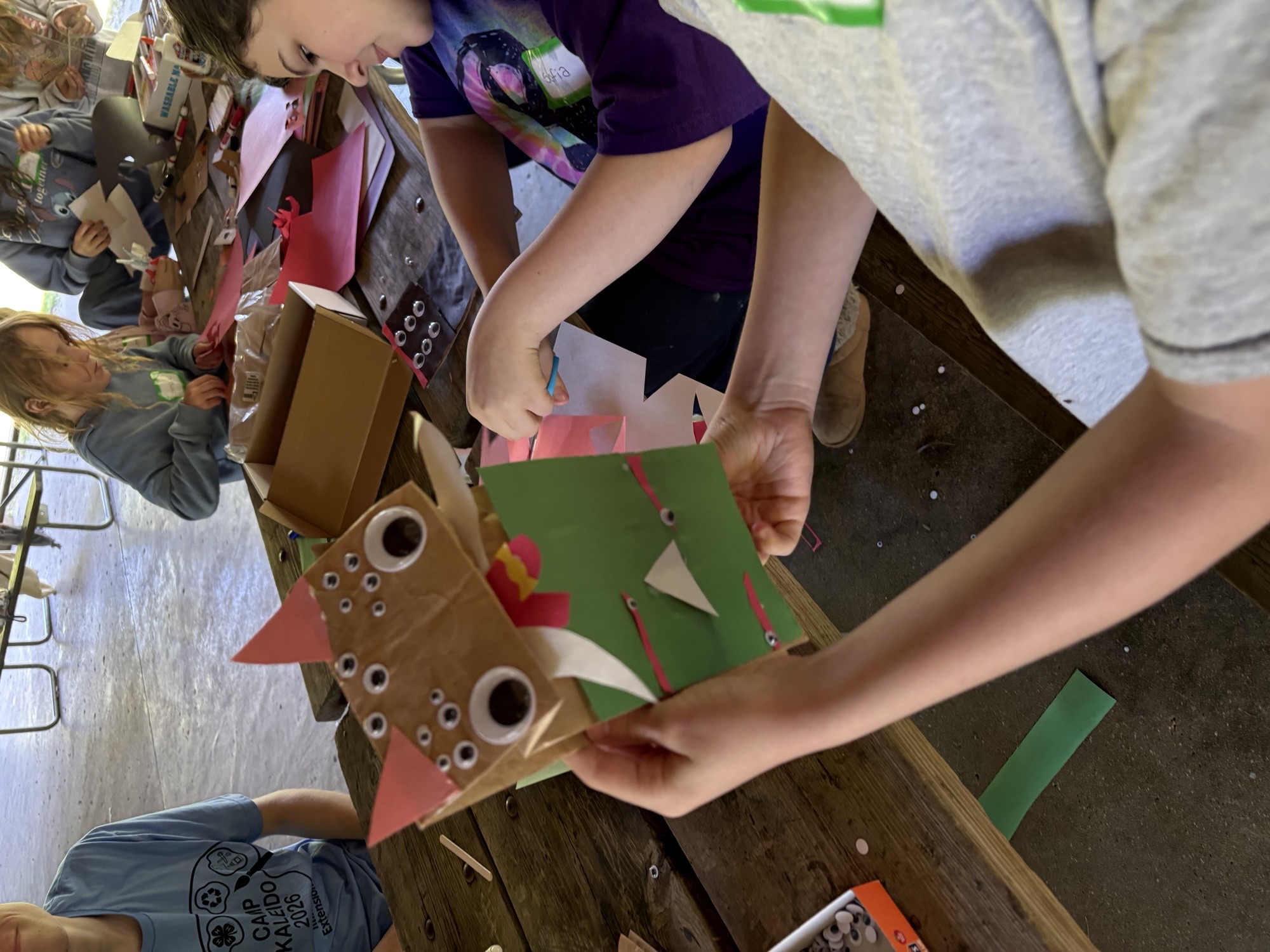 Paper bag puppet