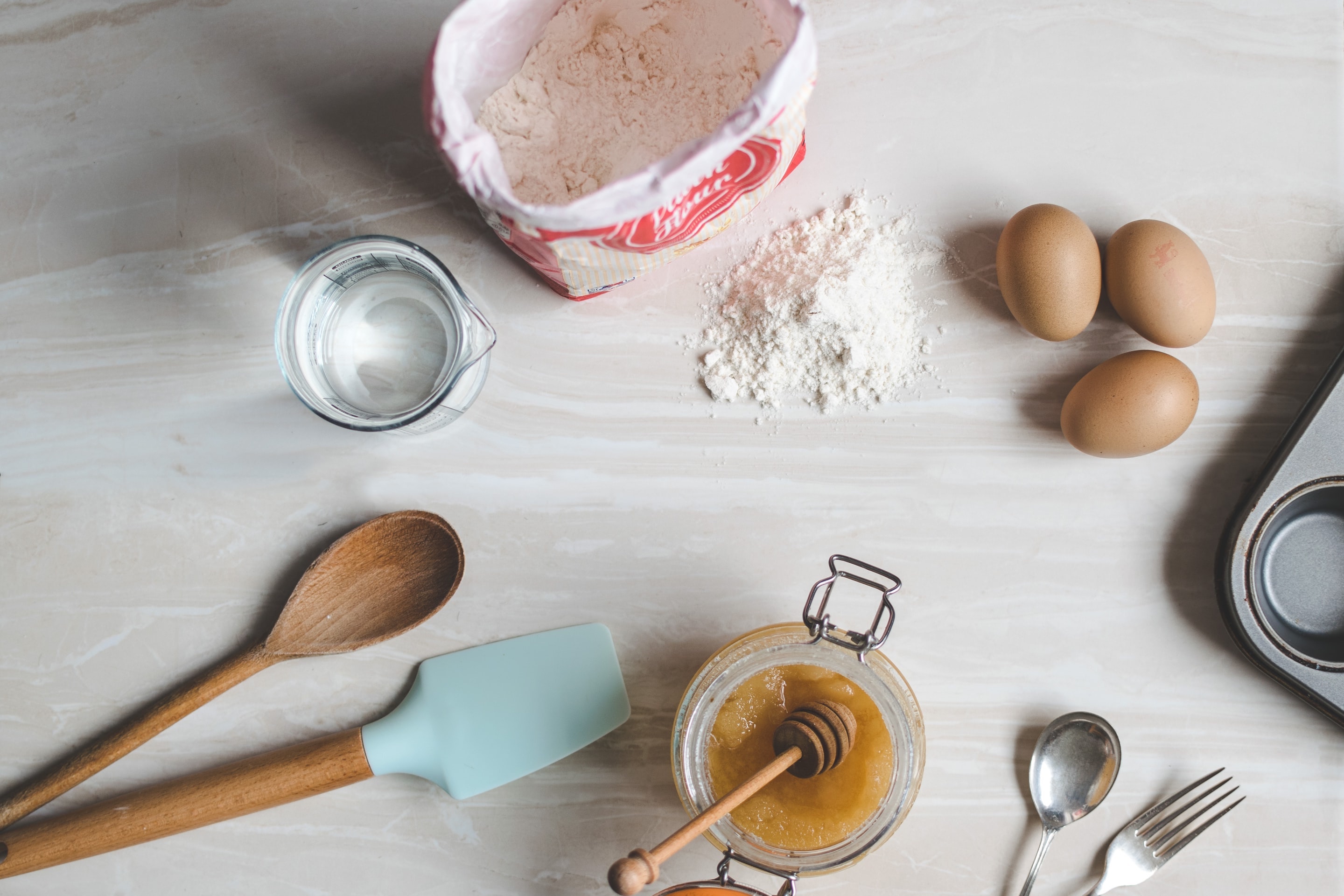 Ingredients on table