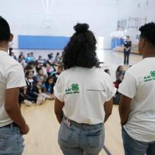 teens leading event for younger kids