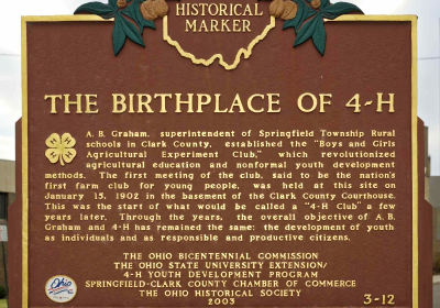 Birthplace of 4-H historical marker