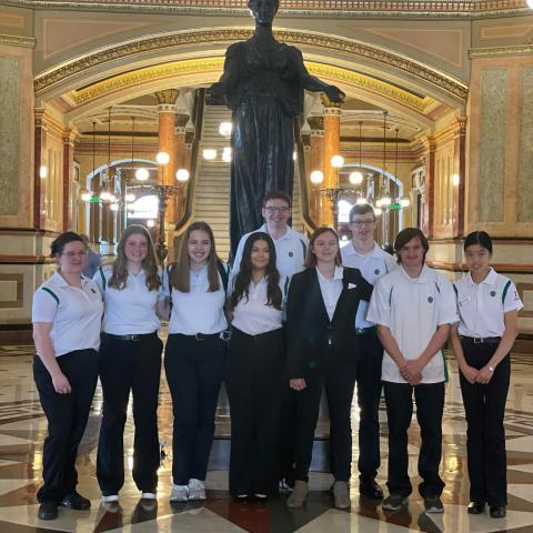 4-H youth at legislative connection