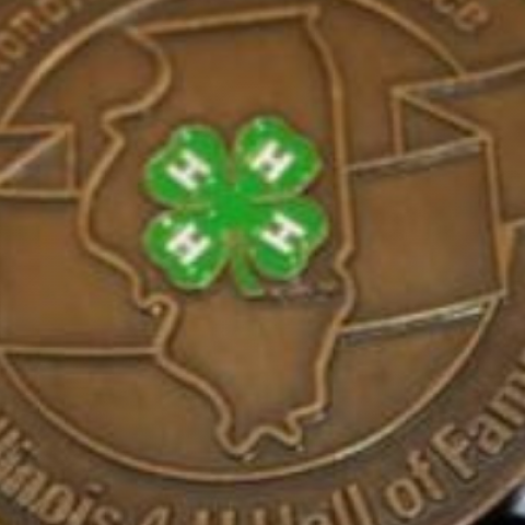 Illinois 4h hall of fame medallion