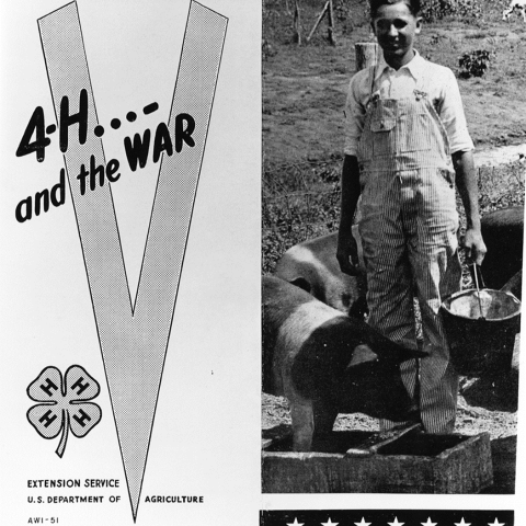 4-H and the war poster