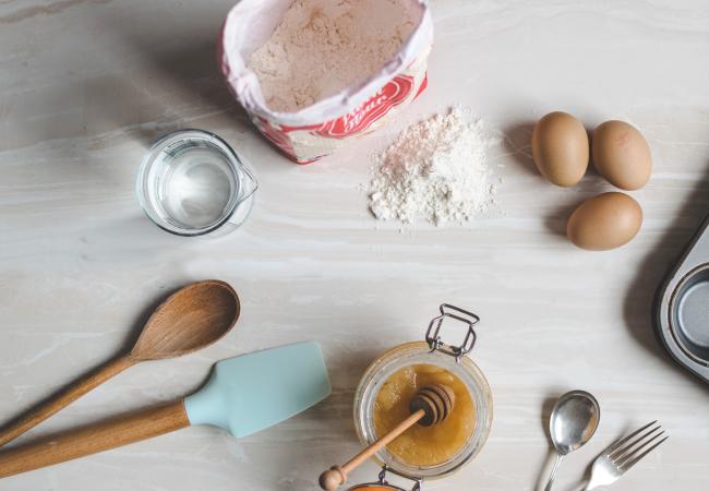 Ingredients on table
