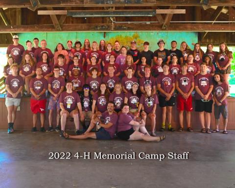 4-H Camp Staff 2022