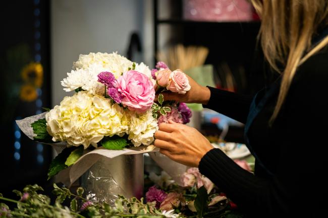 Arranging Flowers
